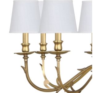 Rustic copper chandeliers 8 Lights with lampshade Project Lighting (WH-PC-11)