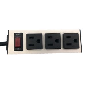 Custom American 3 Way Multi Electrical Plug Extension Cord With On Off Switch