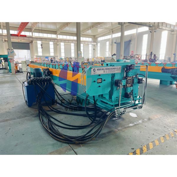 High Efficiency Automatic Downpipe Forming Machine 24 Forming Rolls and Customizable Profiles