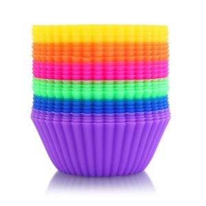 China Non Stick Cake Molds Silicone Cupcake Liners Reusable on sale