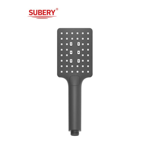 ABS plastic 3 function handshower hand shower for shower column matt black