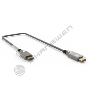 2.1 HD Link Port Fiber Optic Cable TPU Shell Stainless Steel 304 Armored Tube