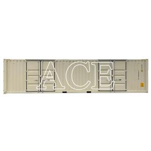 Cheap 40ft High Cube Open Side Shipping Container with 12192 x 2438 x 2896 mm External Dimensions and Customizable Features for sale