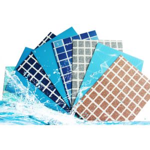 Coated PVC Pool Liner With Cleartarpaulin Pattern Temperature Resistant
