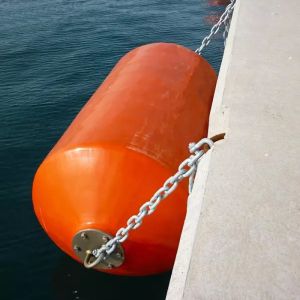 Polyurethane Cover Floating Foam Fender 2.0*3.5M Marine Safety For Dock Port