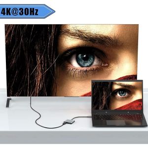 USB C Type C Interface Connector Dual HDMI Adapter 4K 4 In 1 USB 3.0 Hub For