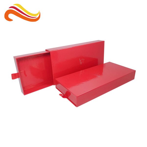 Quality Handmade Glossy Lamination Gift Packaging Drawer Boxes durable With Hot Stamping wholesale