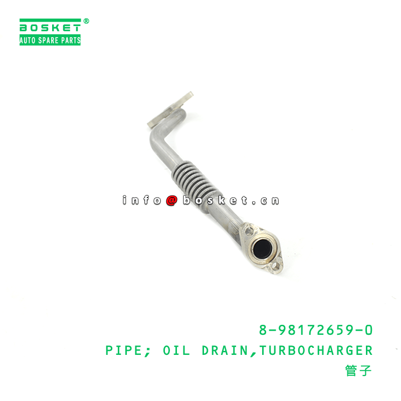 8-98172659-0 Turbocharger Oil Drain Pipe 8981726590 For ISUZU NPS