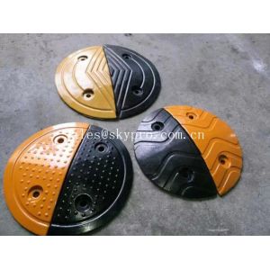 Reflective rubber speed hump Molded Rubber Products road speed ramp