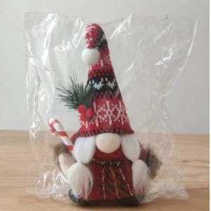 Cheap Soft Plush Unisex Christmas Doll with Santa Hat Scarf And Boots for sale