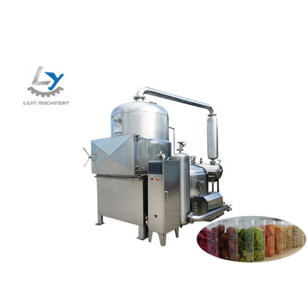 Vacuum Potato Chips Frying Machine , Fruit Chips Making Machine With Oil