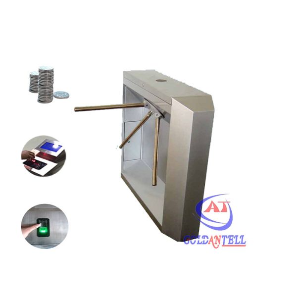 Automatic Park , Club , Station Entrance Mechanical Tripod Turnstile Gate