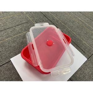FDA 300ml 500ml 800ml 1200ml Silicone Folding Lunch Box