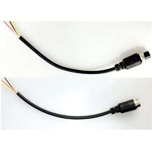 GX 12 M12 4 Pin Connector Cable PVC Copper Wire Material For Backup Camera