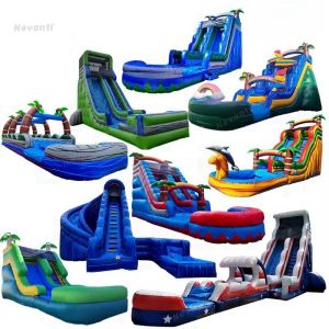 Custom Design Accepted Castle Inflatable Water Slide For Adult Commercial