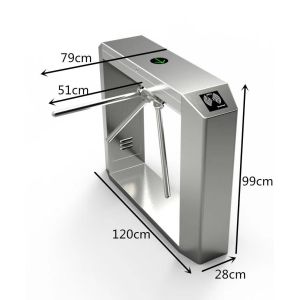 SUS316 Tripod Turnstile Gate With Vibration Absorber