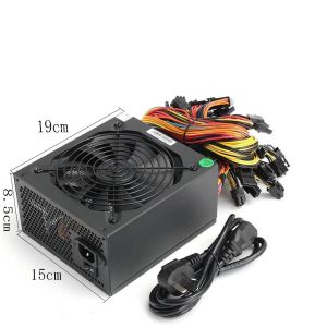 High Efficiency ATX 1600W 1800W 2000W 80PLUS Power Supply For Professional GPU