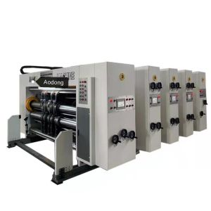 Carton Flexo Printing Slotting Die Cutting Machine 200 Pieces/Min With Stacker