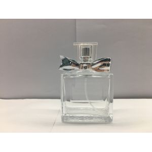 50ml luxury empty perfume bottles With Ribbon Decoration Cap