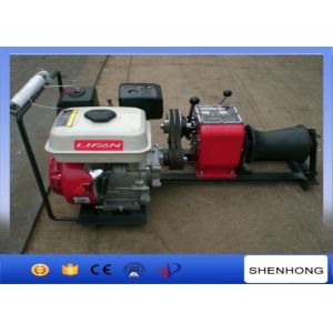 Wire Rope Pulling Portable Gas Powered Winch 1 Ton With Gasoline Engine
