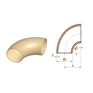 STM B466(151) UNS C70600 CuNi 90/10 LR/SR 45/90 Deg Copper Nickel Elbow