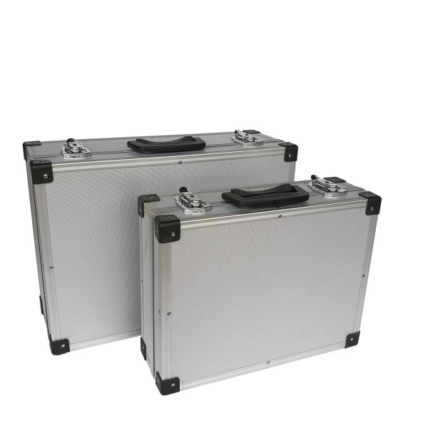 Two Sets Aluminum Equipment Cases With Plastic Corner And Metail Handle