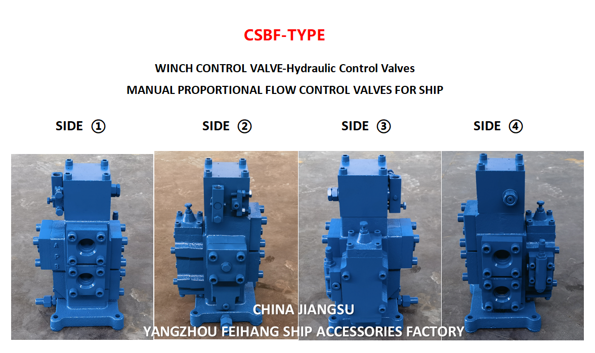 View From Different Angles For Manual Proportional Flow Control Valves & Winch