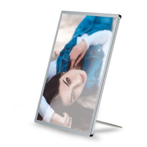 Super Slim Frameless Wall Mounted LED Light Box Show Poster At Desktop