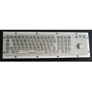 Stainless Steel Keyboard With Trackball