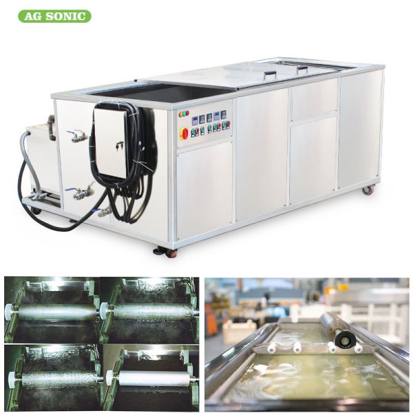 Flexo Printing Industrial Ultrasonic Cleaning Machine Clean Anilox Rolls 28KHZ