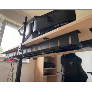 Organize Your Office Cables with this Non-folding Rack Cable Management