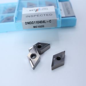 Machining Steel Cermet Turning Inserts High Surface Finishing DNGG110404L-C