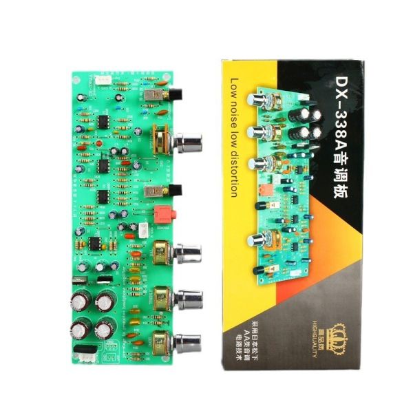 Dual AC Series Power Amplifier Board Preamp DX338A with Dual 12V Linear and