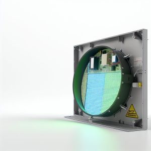 Front Service Round LED Monitor with DC5V Voltage Simplify Maintenance Solutio