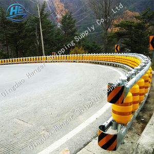 Traffic Plastic Pliable Barrierrotating Bucket Guardrail