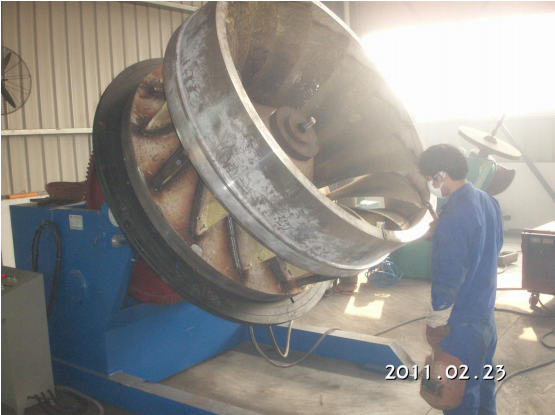 What's the production progress of the Stainless Steel Francis Turbine Runner?