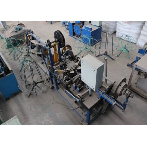 Electric Galvanized Barbed Wire Making Machine 1.6 - 3.0 Mm 3 Kw High Capacity