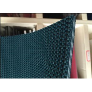 Low Noise Fabric Pvc Conveyor Belt , Green Corrugator Belt 300N / Mm Tensile