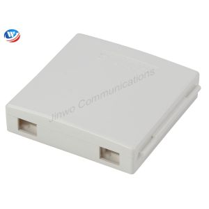2 Port FTTH Distribution Box Wall Mounted Fiber Optic Box Indoor