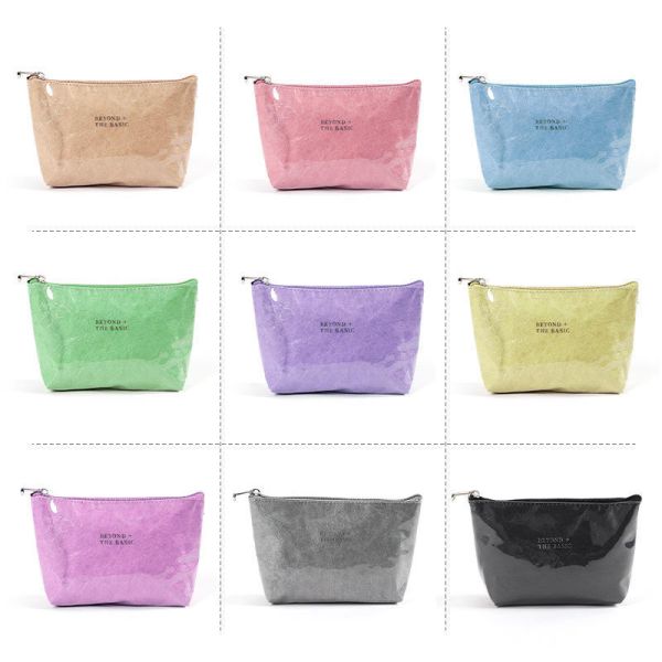 Dupont Eco-Friendly Bulk Custom Multifunction Toiletry Organiser Case, Waterproof PVC Portable Tyvek Paper Makeup Cosmetic Pouch