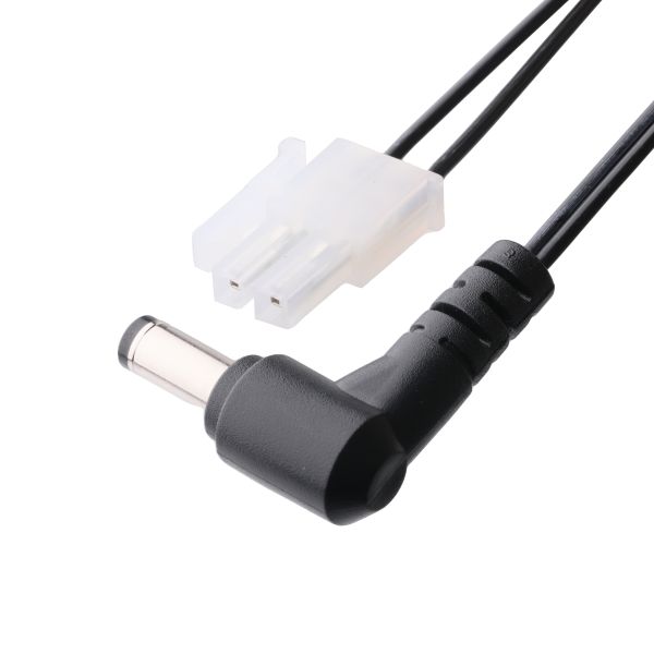 Quality DC Plug 2.1*5.5mm Solder Type PVC Appearance Molding 90 Angle To MOLEX 39012020 PITCH 4.2mm 1*2P Housing wholesale