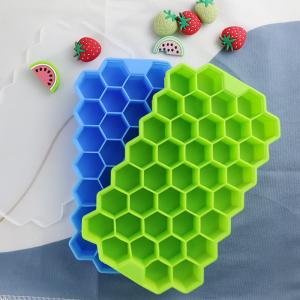 China BPA Free Honeycomb Ice Cube Mold , Food Grade Rubber Ice Cube Trays on sale