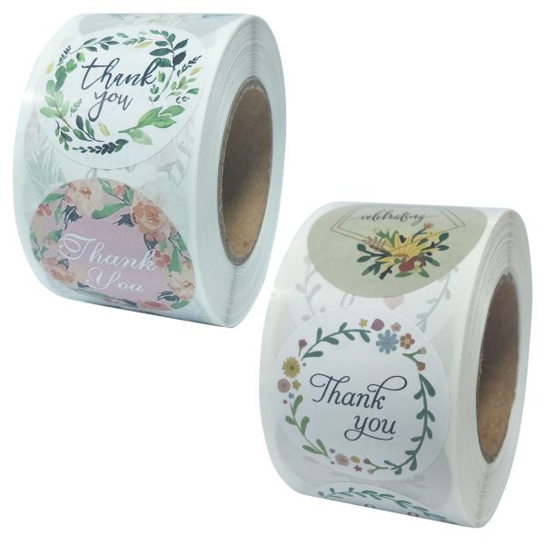 Quality 3.8cm Custom Thank You Sticker Labels For Sealing Stuff Decoration wholesale