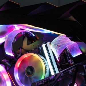 PC extension glowing lighting cable RGB cord computer case sleeved wire with