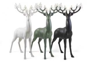 China SPOTTED  DEER CRYSTAL  HOME DECOR FLOOR LAMP FOR LIVING ROOM FLOOR STANDING LAMP on sale