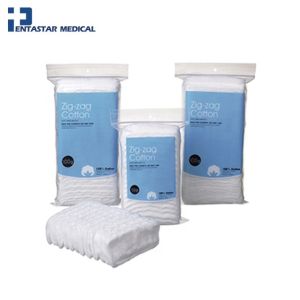 100% Cotton Naturally Softness and Absorbent Zig-Zag Cotton