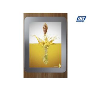 Magic Thin Crystal LED Light Box A1 Image Size Round Corner Menu Board For Store