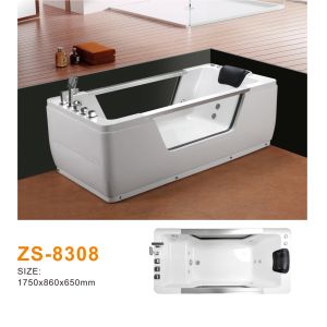 China Premium Acrylic Freestanding Hydro-Massage Bathtub With Multi-Directional Jets For Targeted Relief on sale