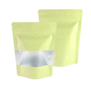 3 Side Seal Aluminum Foil Zip Lock Plastic Bags With Clear Window