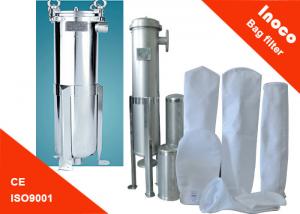 China Single Bag Stainless Steel Water Filter Housing / Industrial Water Filtration on sale